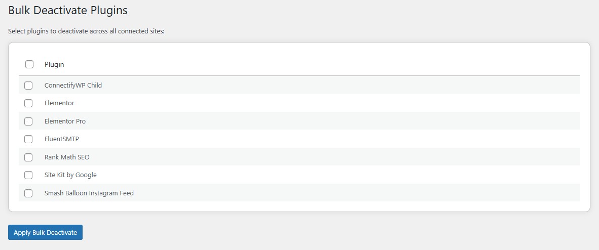 Bulk Deactivate Plugins